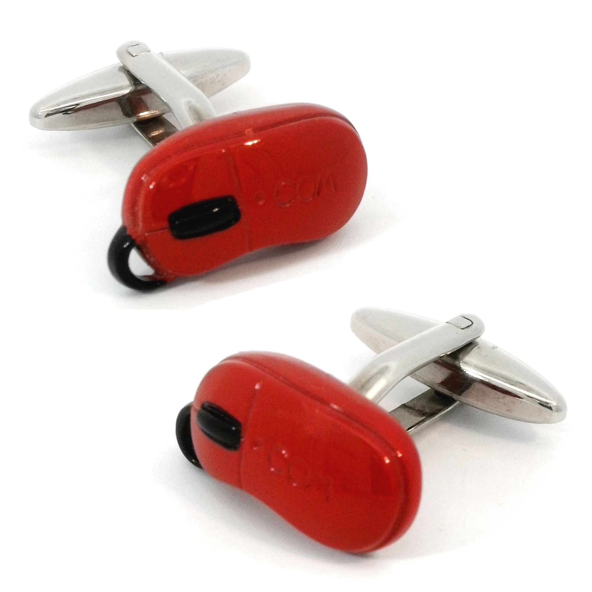 Computer Mouse Red Cufflinks Novelty Cufflinks Clinks Australia Computer Mouse Red Cufflinks 