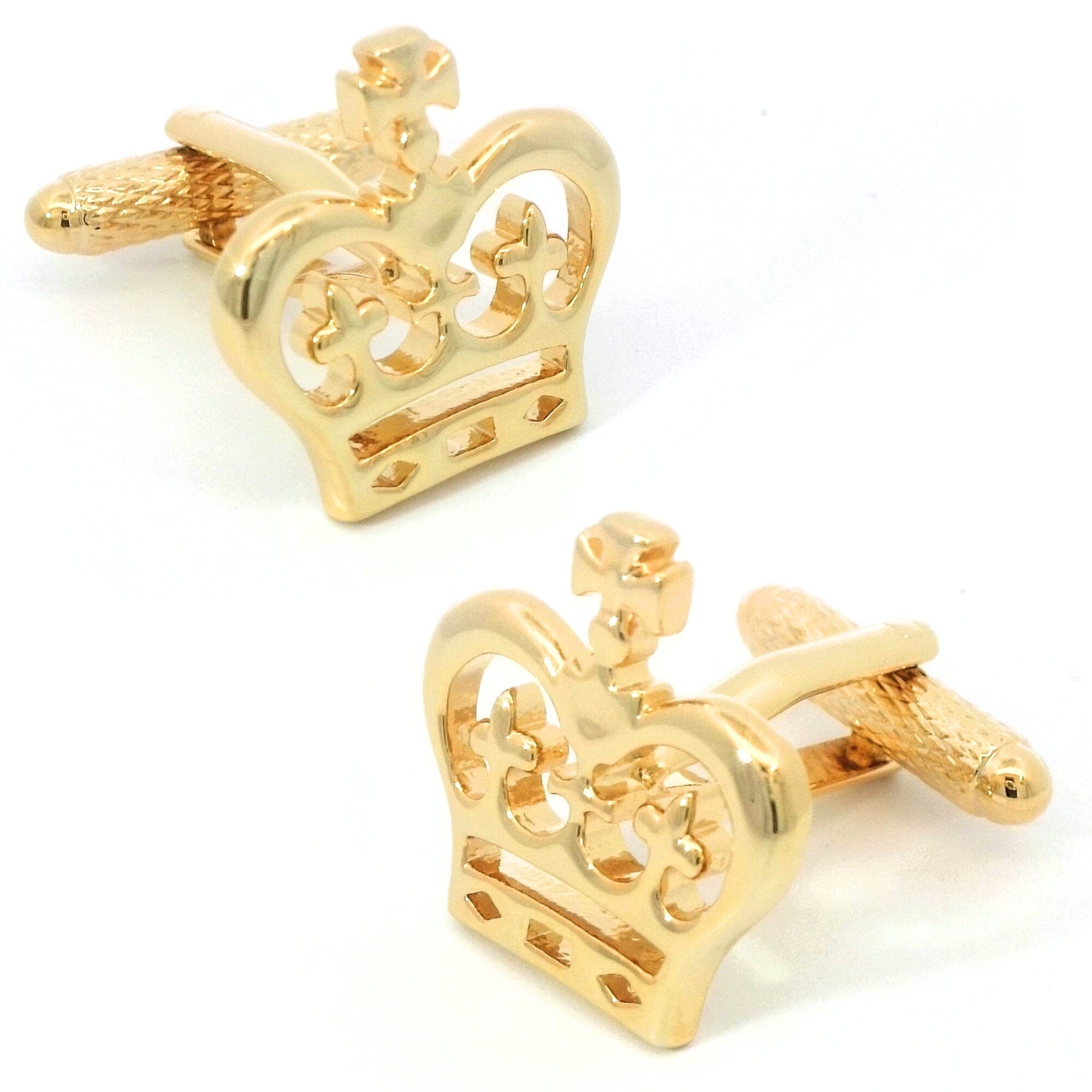 Crown Gold Cufflinks Novelty Cufflinks Clinks Australia Crown Gold Cufflinks 