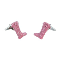 Pink Gum Boot Cufflinks Novelty Cufflinks Clinks Australia Pink Gum Boot Cufflinks