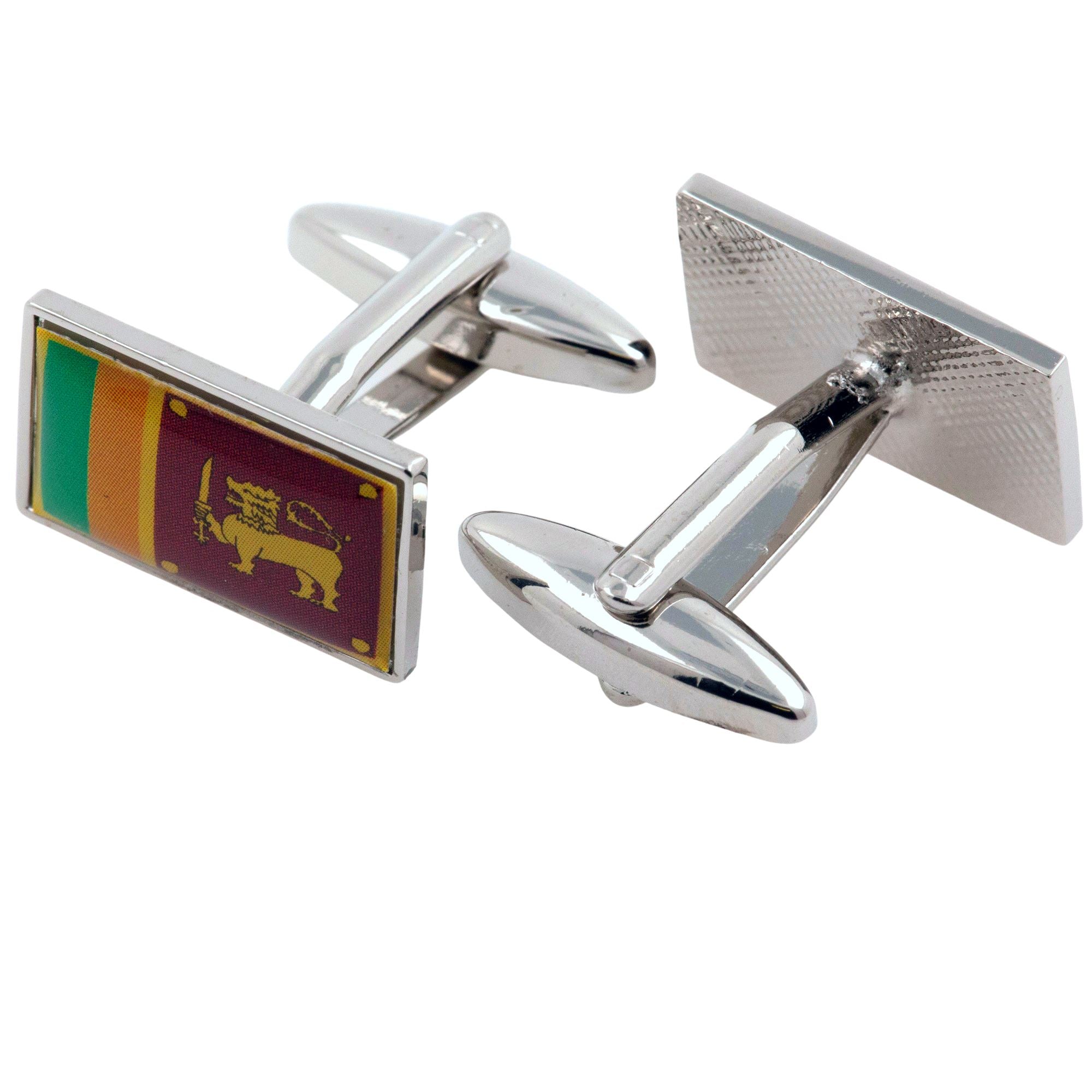 Flag of Sri Lanka Cufflinks Novelty Cufflinks Clinks 