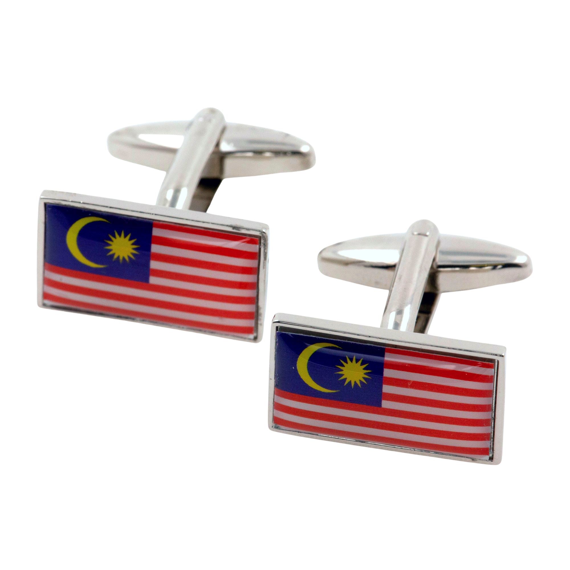 Flag of Malaysia Cufflinks Novelty Cufflinks Clinks 