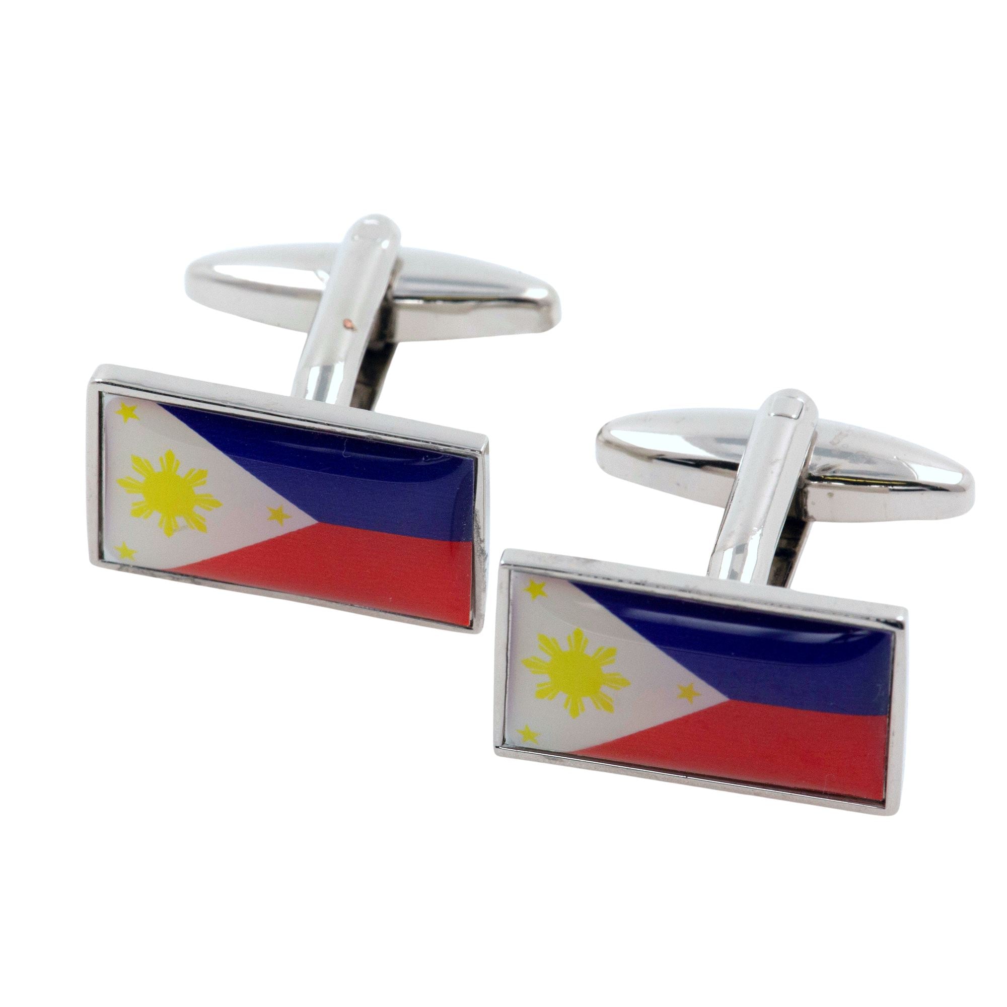 Flag of Philippines Cufflinks Novelty Cufflinks Clinks 