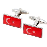 Flag of Turkey Cufflinks Novelty Cufflinks Clinks