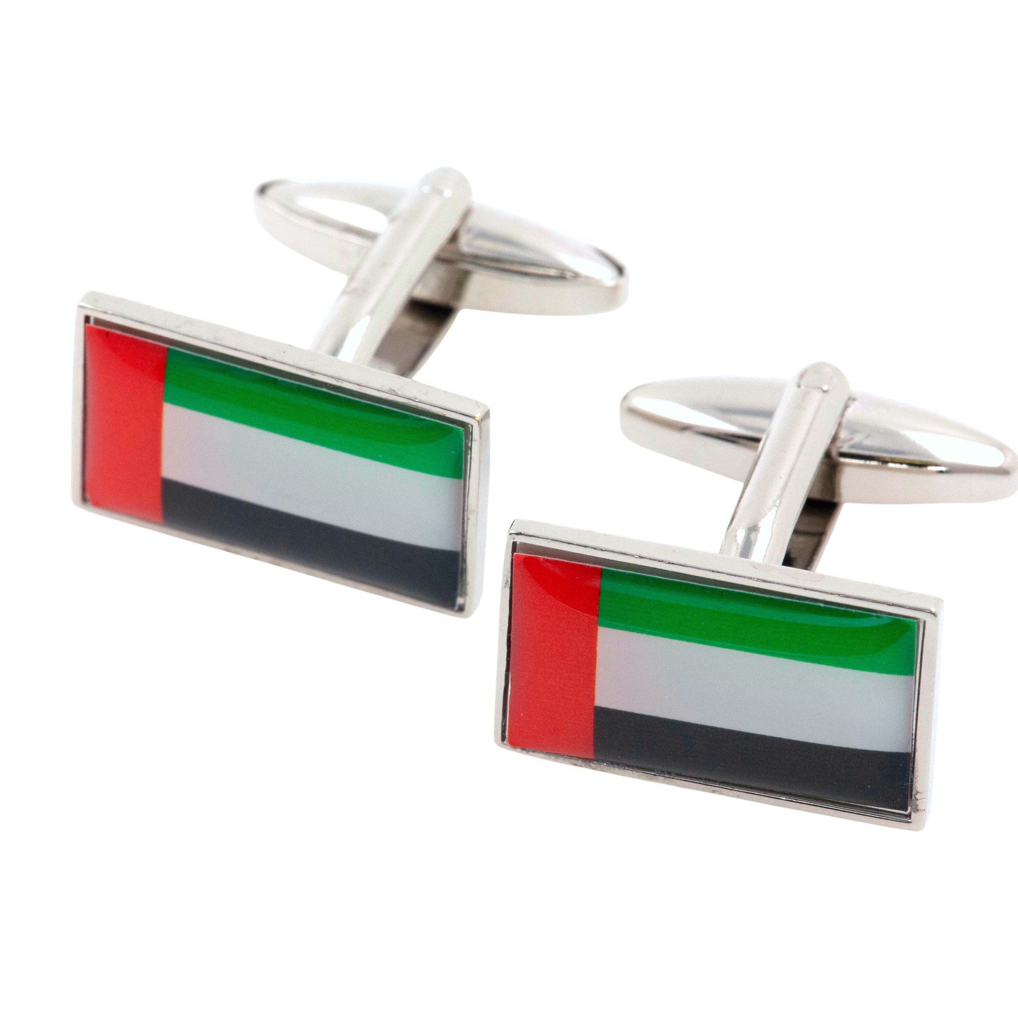 Flag of United Arab Emirates Cufflinks Novelty Cufflinks Clinks 