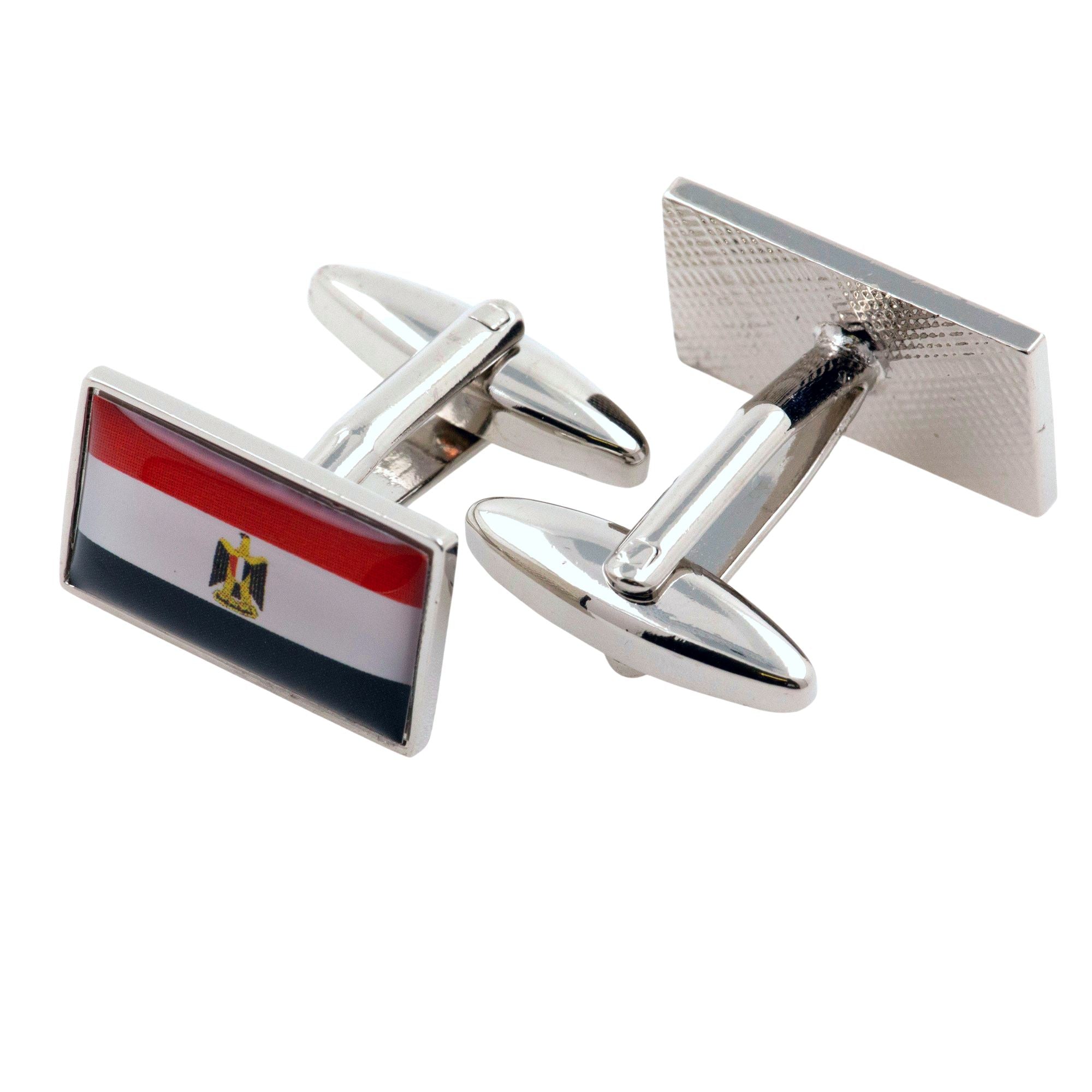 Flag of Egypt Cufflinks Novelty Cufflinks Clinks 