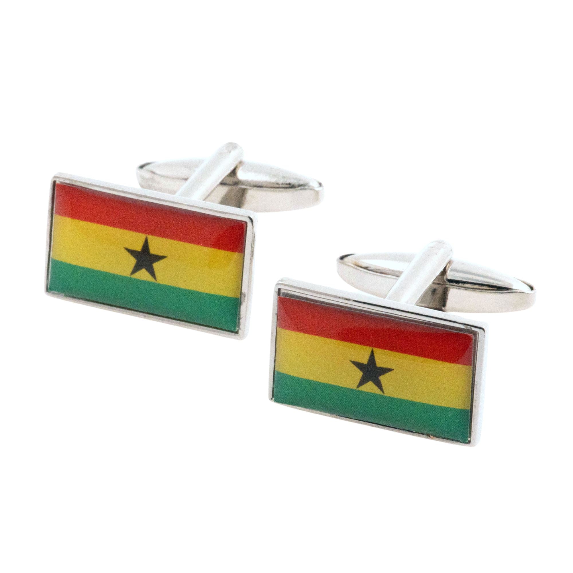 Flag of Ghana Cufflinks Novelty Cufflinks Clinks 