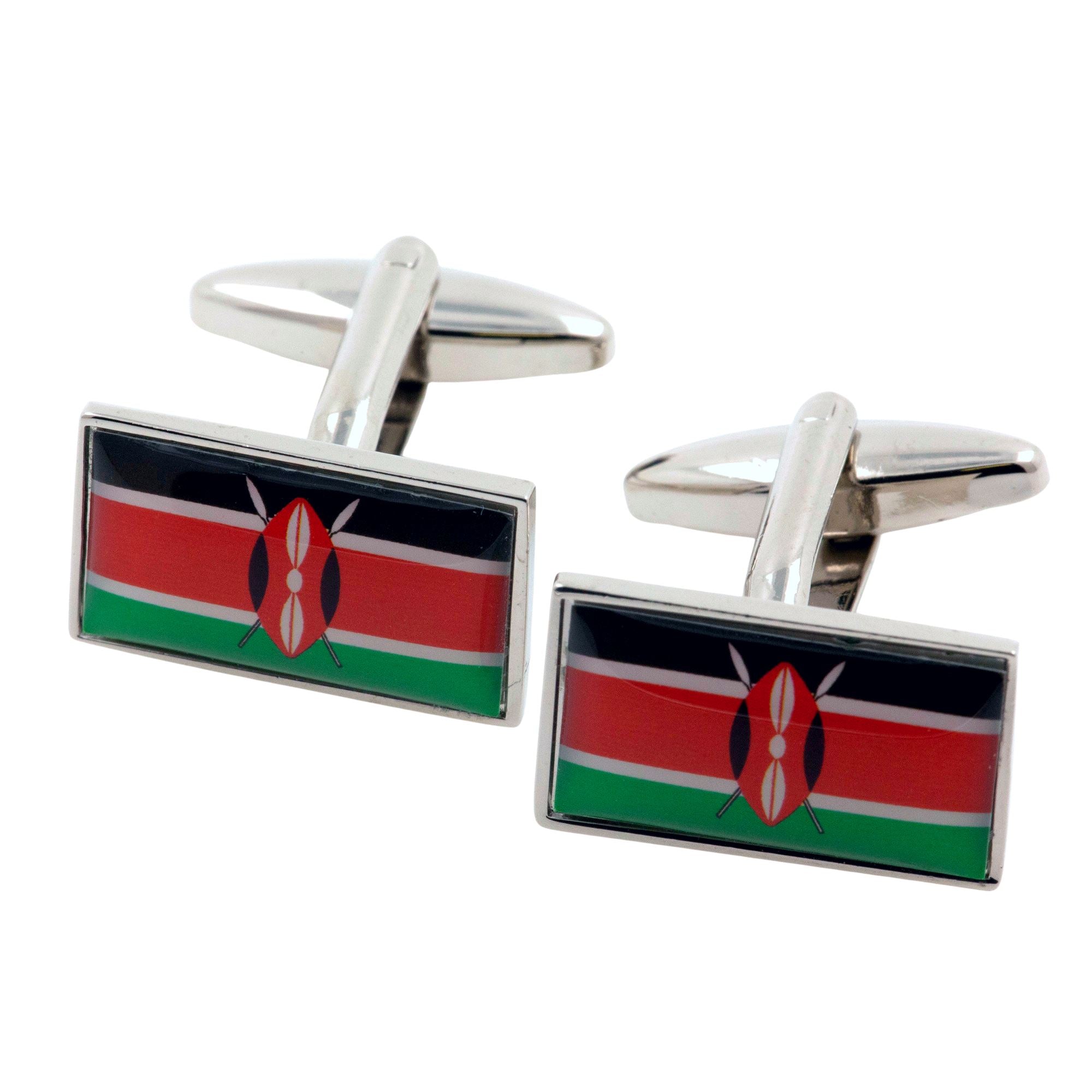 Flag of Kenya Cufflinks Novelty Cufflinks Clinks 