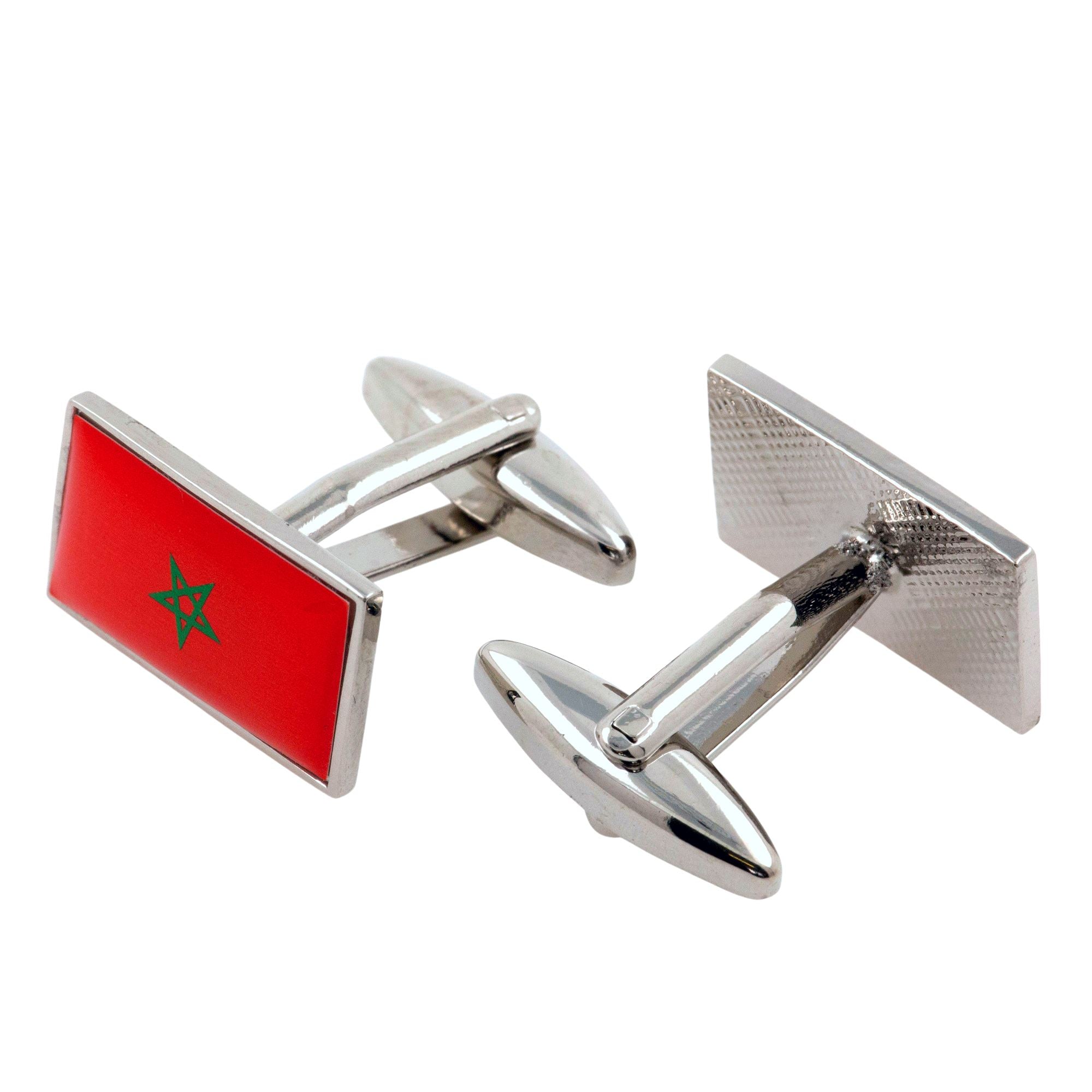 Flag of Morocco Cufflinks Novelty Cufflinks Clinks 