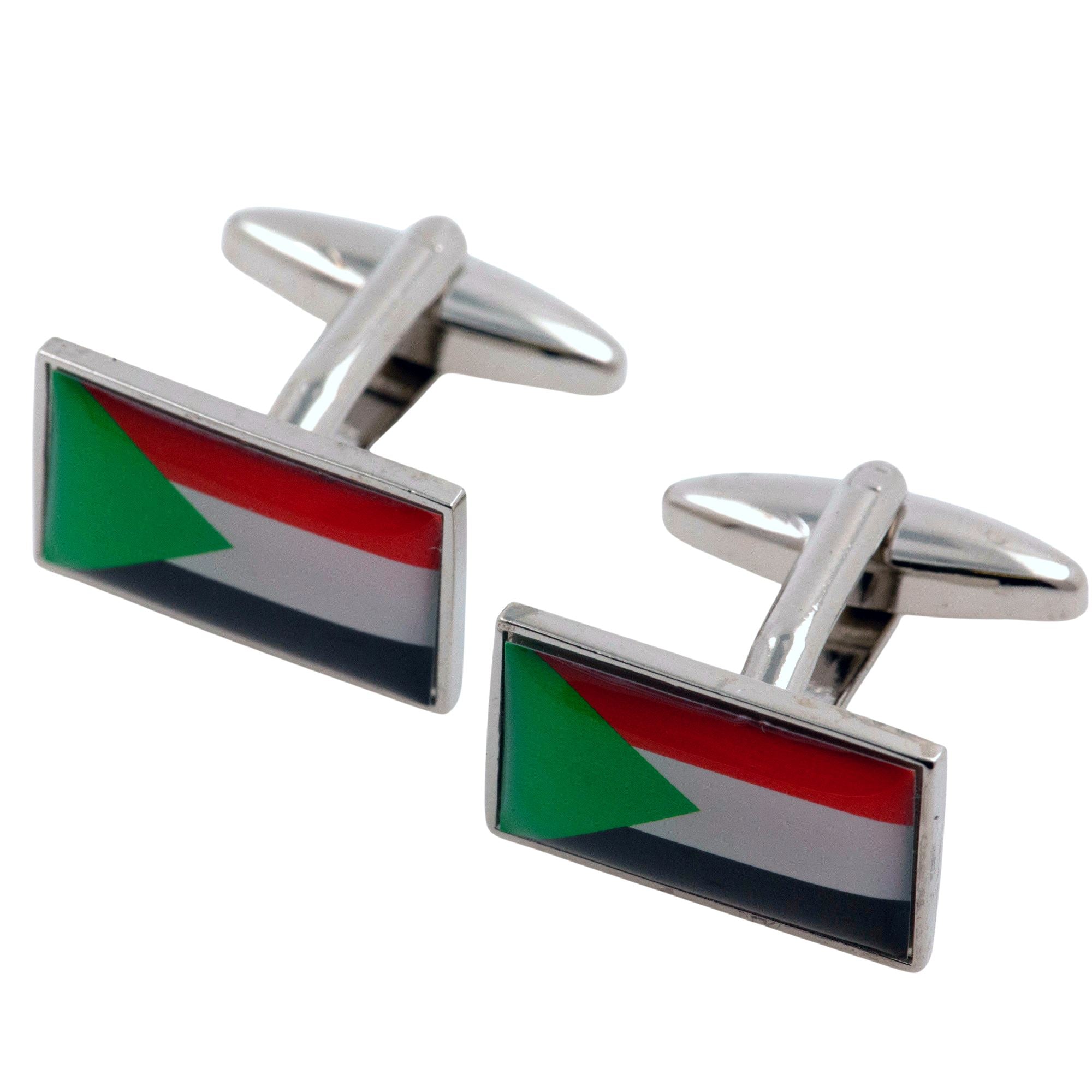 Flag of Sudan Cufflinks Novelty Cufflinks Clinks 