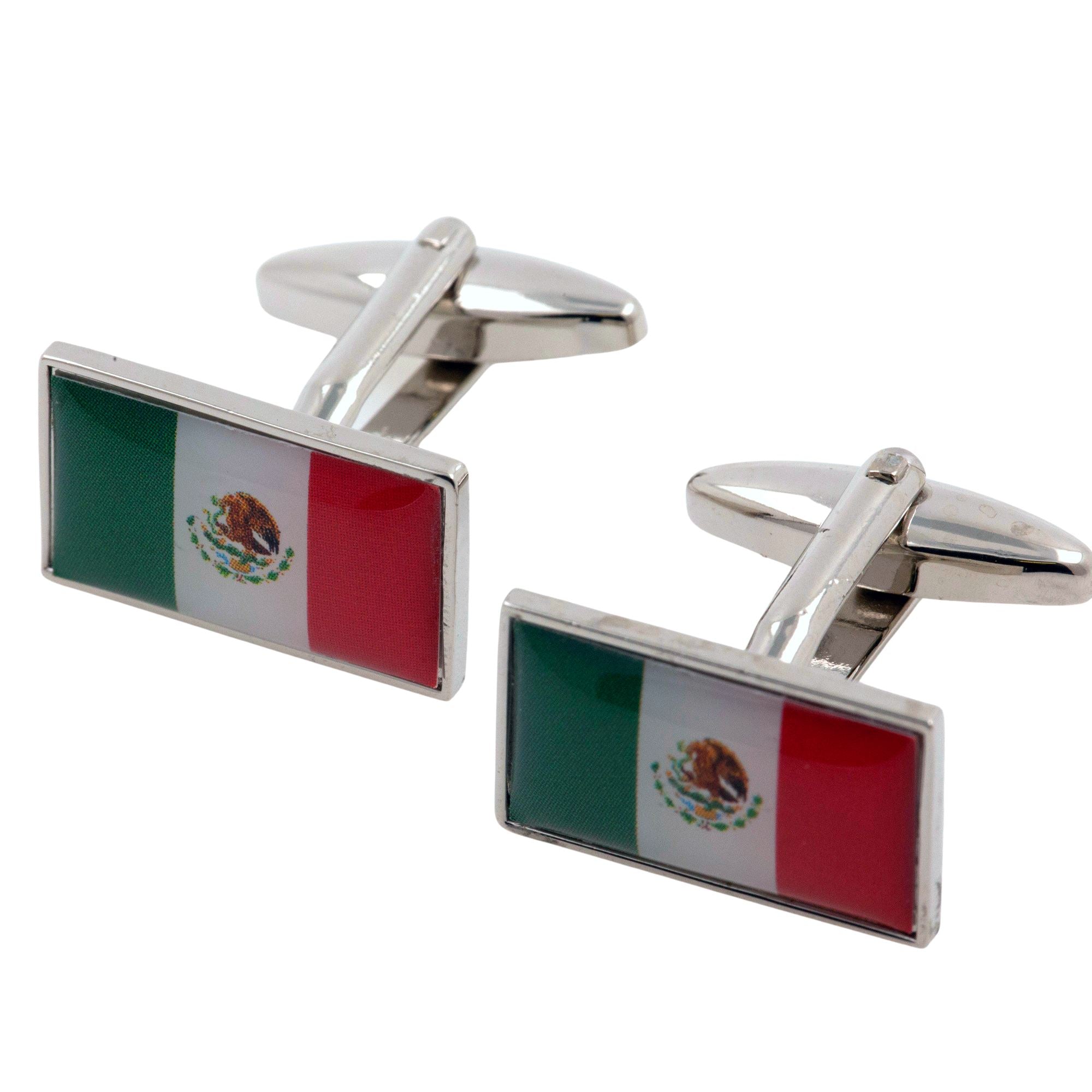 Flag of Mexico Cufflinks Novelty Cufflinks Clinks 