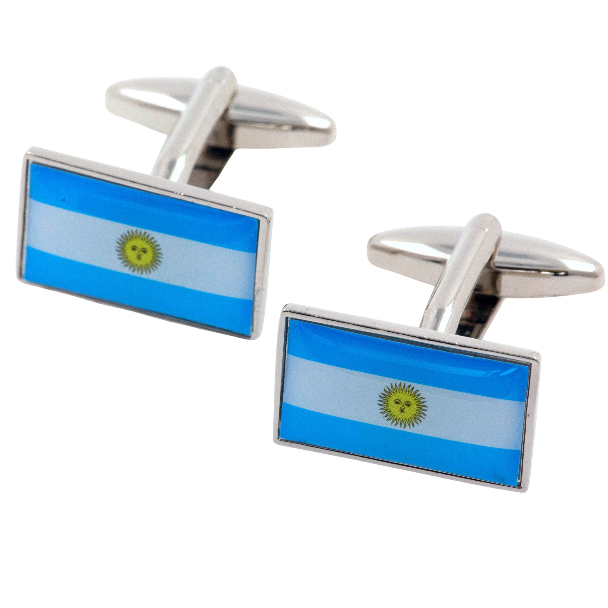 Flag of Argentina Cufflinks Novelty Cufflinks Clinks 