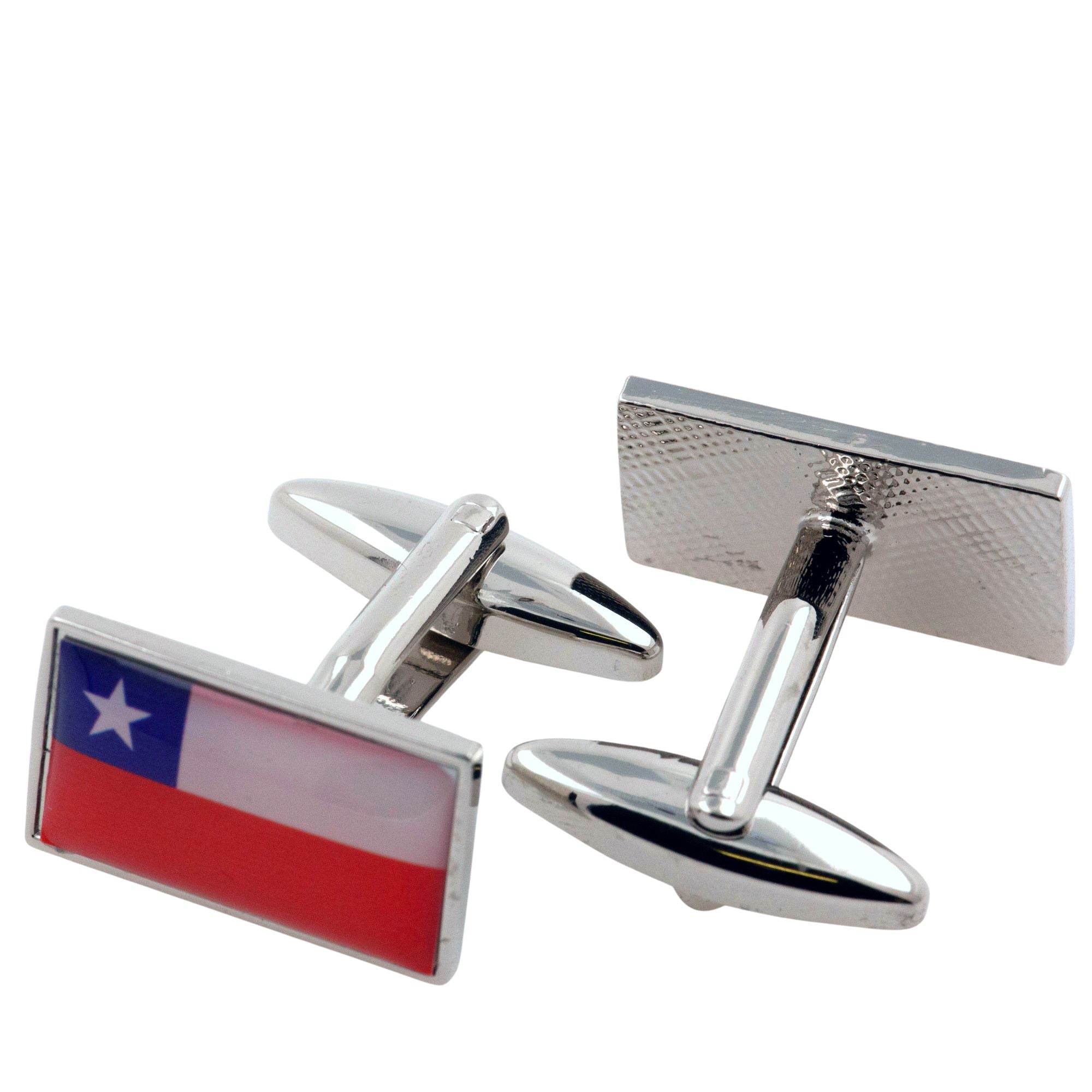 Flag of Chile Cufflinks Novelty Cufflinks Clinks 