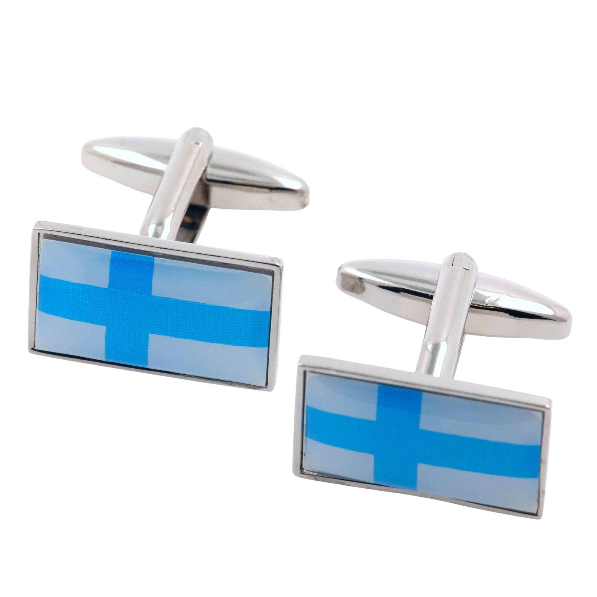Flag of Finland Cufflinks Novelty Cufflinks Clinks 