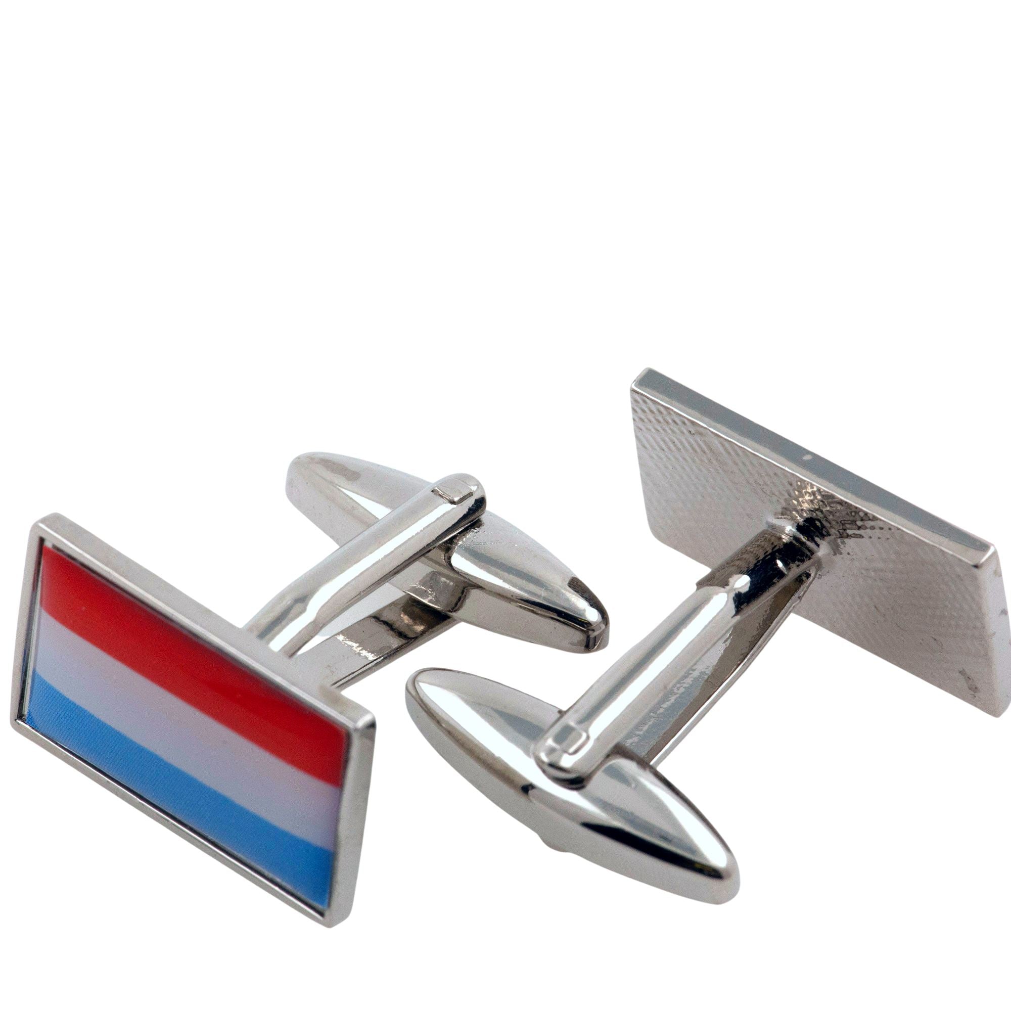 Flag of Luxembourg Cufflinks Novelty Cufflinks Clinks 