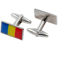 Flag of Romania Cufflinks Novelty Cufflinks Clinks