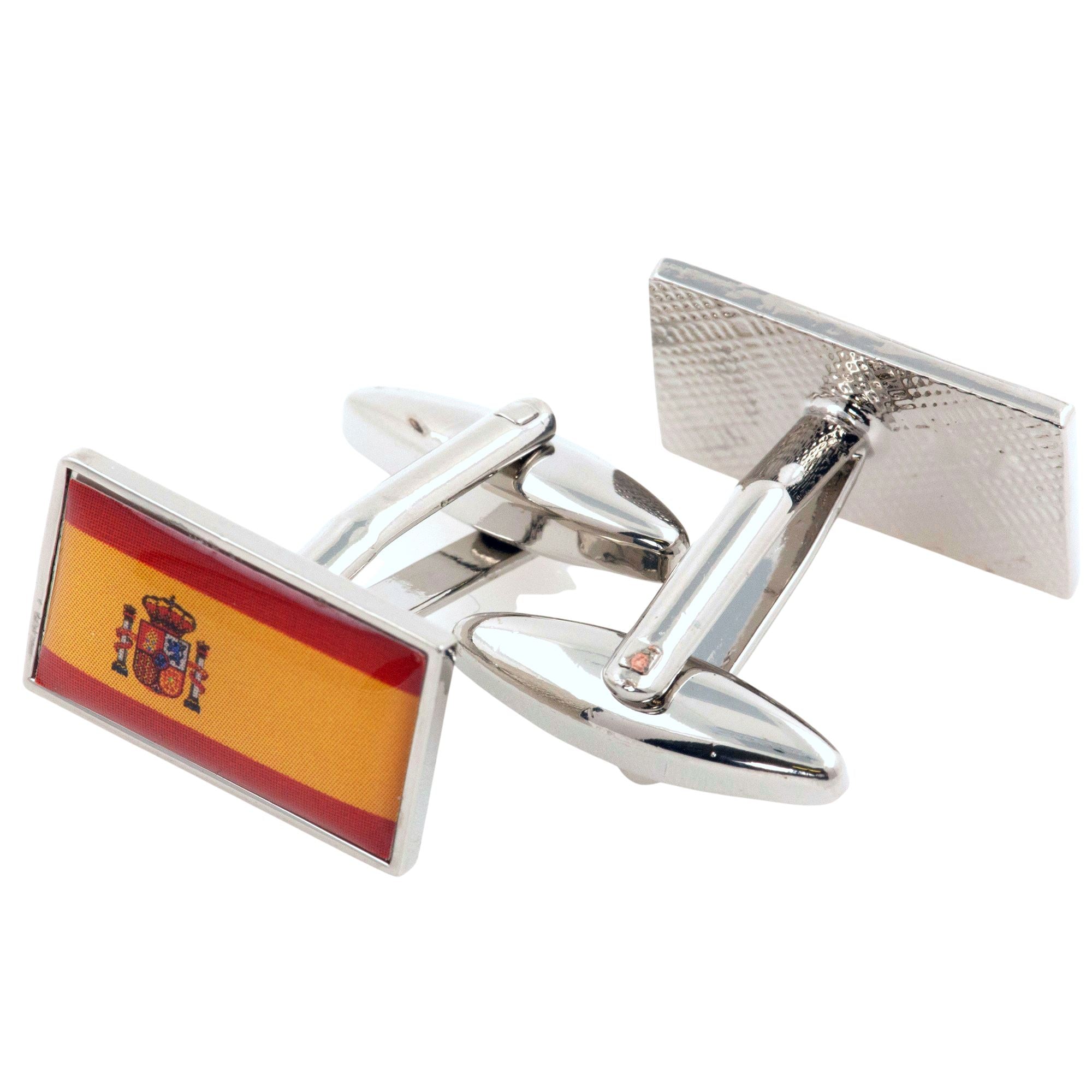 Flag of Spain Cufflinks Novelty Cufflinks Clinks 