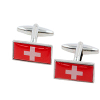 Flag of Switzerland Cufflinks Novelty Cufflinks Clinks