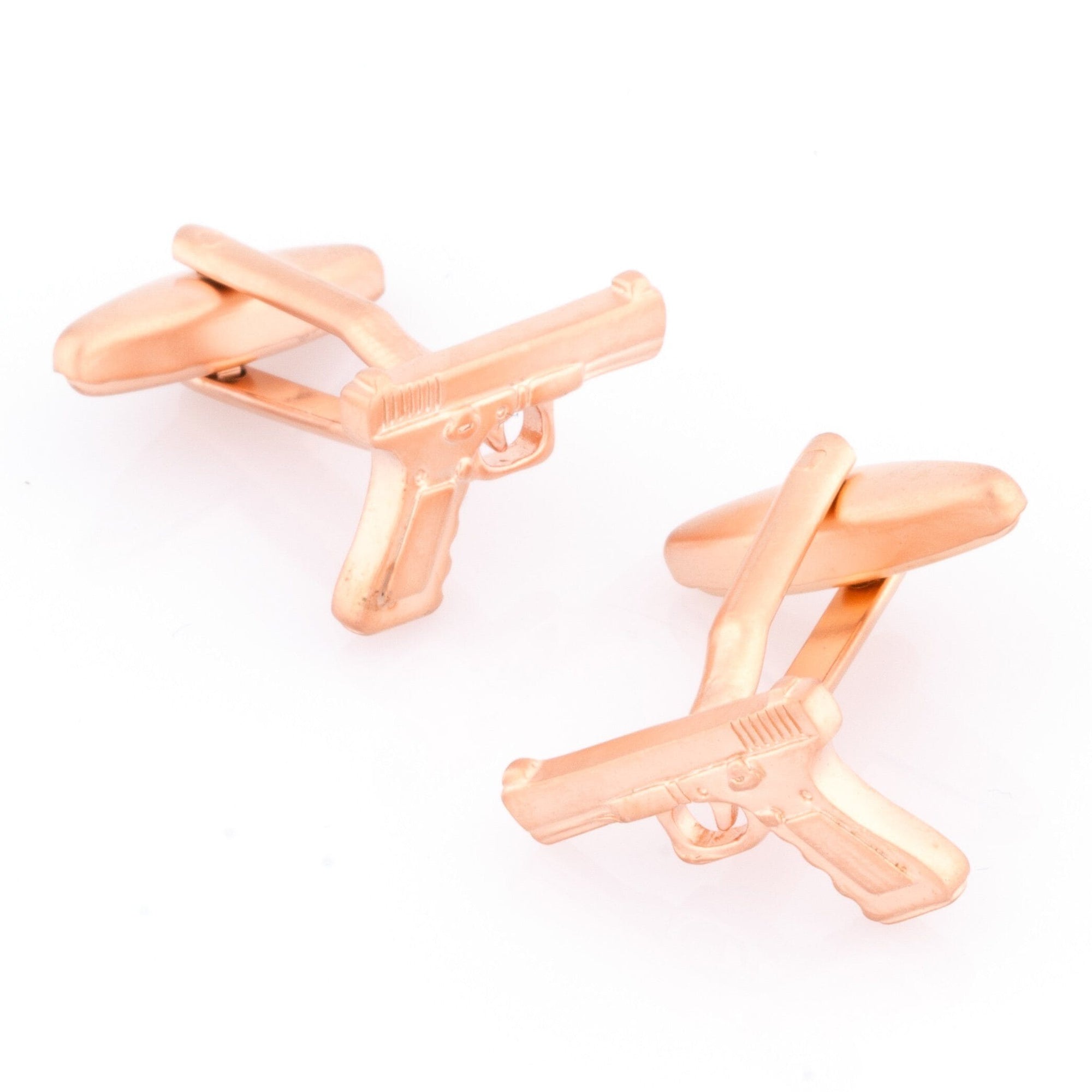 Rose Gold Hand Gun Cufflinks Novelty Cufflinks Clinks Australia Rose Gold Hand Gun Cufflinks 