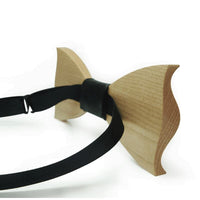 Dark Wood Moustache Denim Adult Bow Tie Bow Ties Clinks Australia