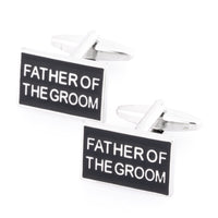 Father of the Groom Black and Silver Wedding Cufflinks Wedding Cufflinks Clinks Australia