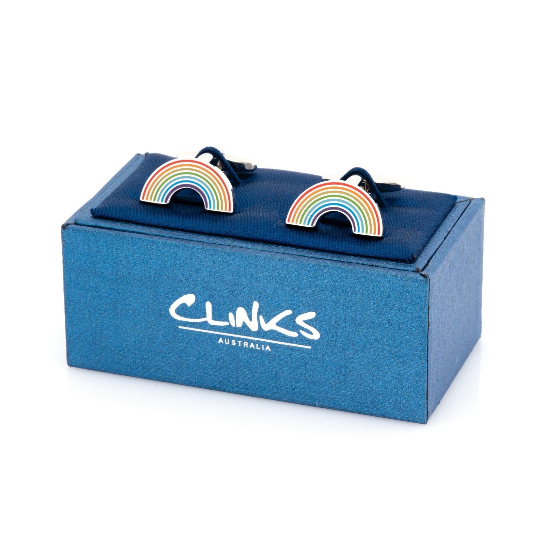 Rainbow Cufflinks Novelty Cufflinks Clinks Australia 