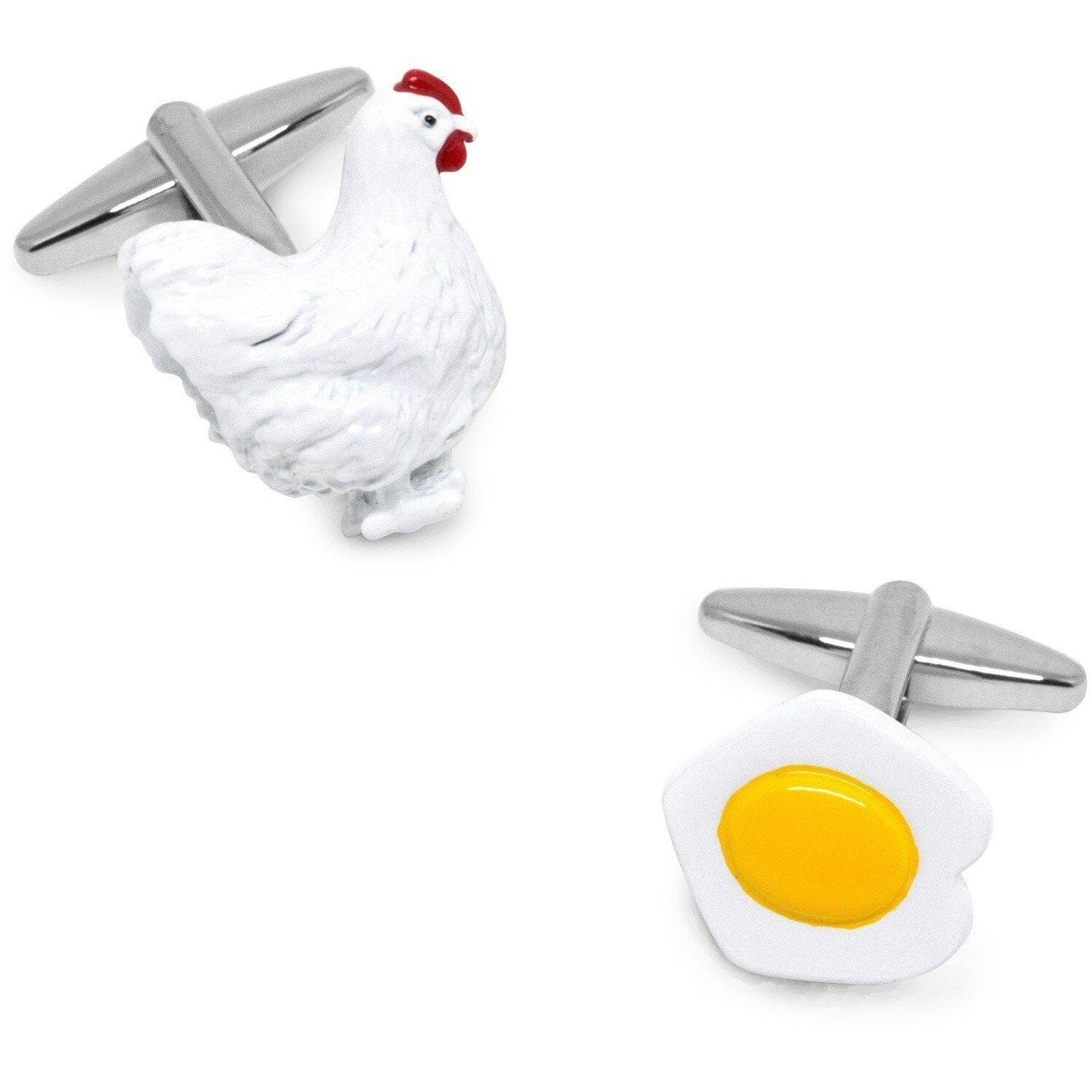 Chicken and Egg Cufflinks Novelty Cufflinks Clinks Australia 