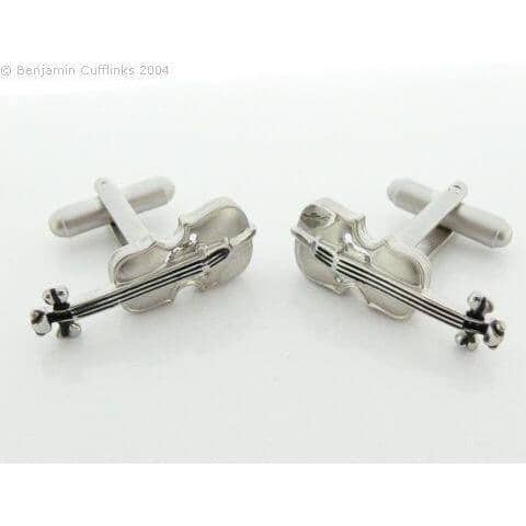 Violin with Strings Cufflinks Novelty Cufflinks Clinks Australia 