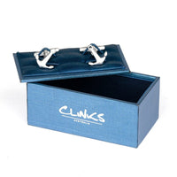 Silver Anchor Cufflinks Novelty Cufflinks Clinks Australia