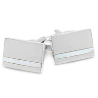 Silver with Mother of Pearl Cufflinks Classic & Modern Cufflinks Clinks Australia Silver with Mother of Pearl