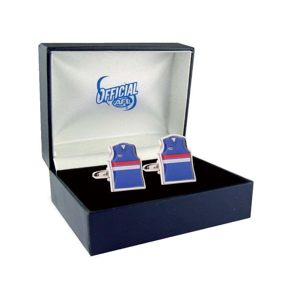 Western Bulldogs Guernsey Cufflinks Novelty Cufflinks AFL Default 