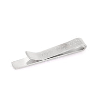 Brushed Silver "Love You, Dad" Tie Clip Tie Clips Clinks