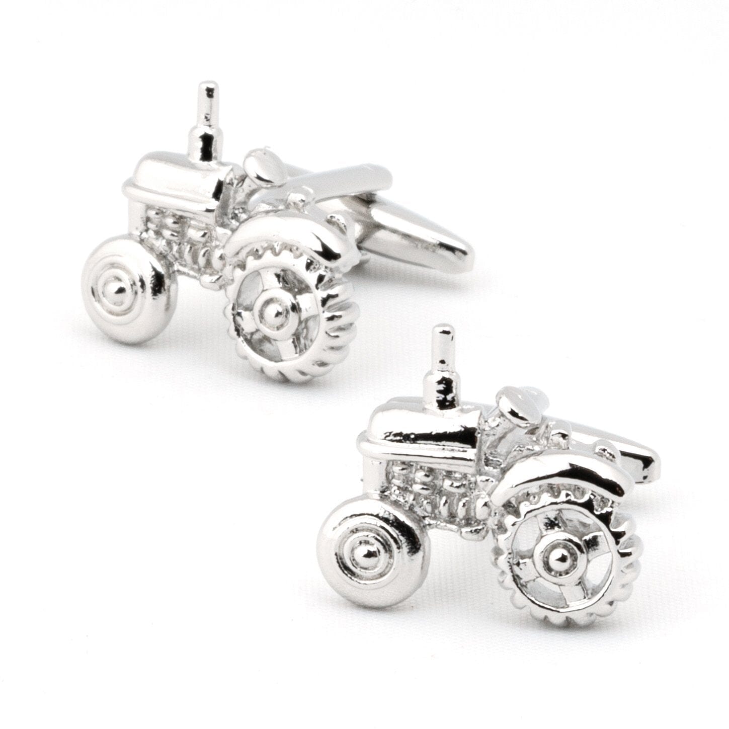 Silver Tractor Cufflinks Novelty Cufflinks Clinks Australia 