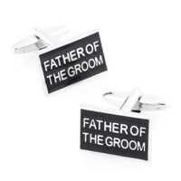 Father of the Groom Black and Silver Wedding Cufflinks Wedding Cufflinks Clinks Australia