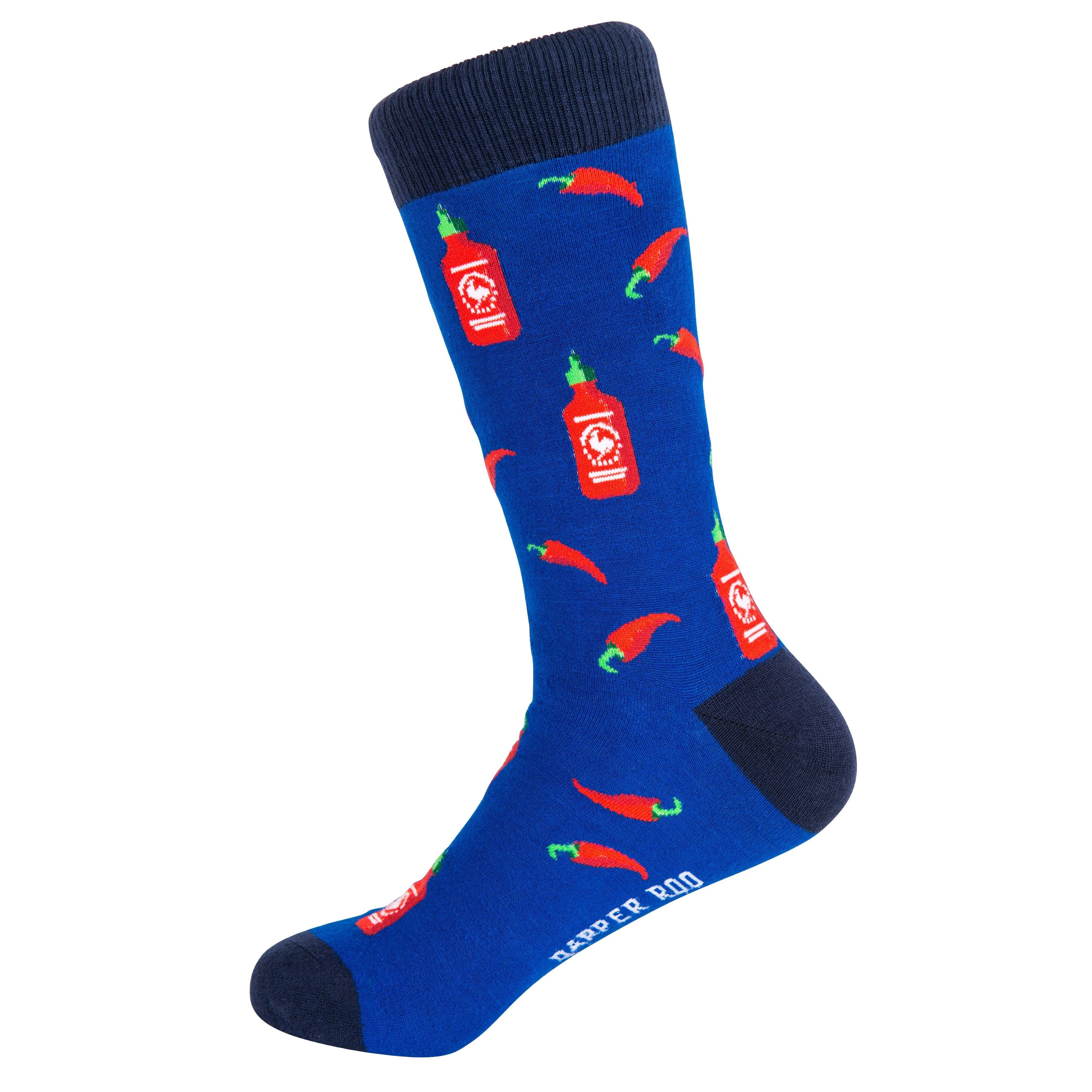Spicy Kick Chilli and Hot Sauce Bamboo Socks by Dapper Roo Socks Dapper Roo 
