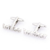 Brides Brother cut-out style Wedding cufflinks Wedding Cufflinks Clinks Australia Brides Brother cut-out style cufflinks