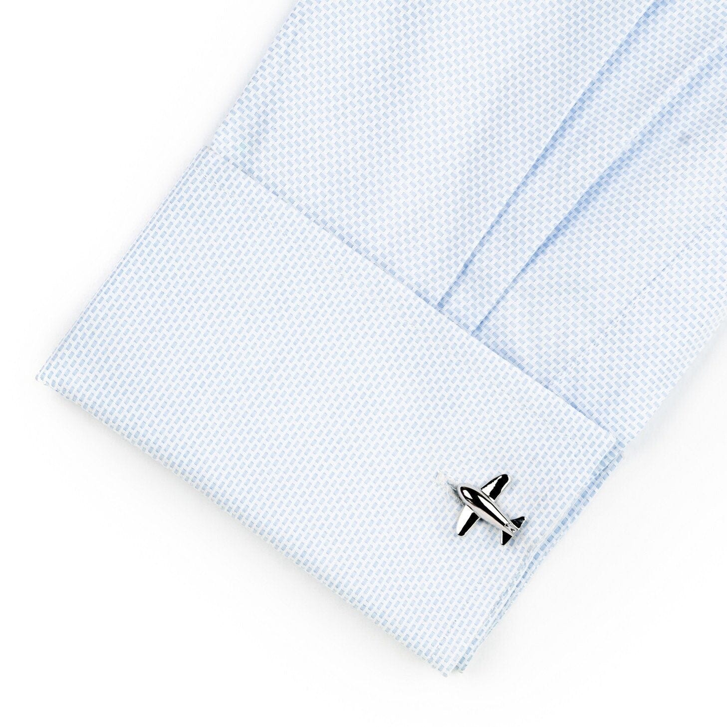 Bubble Plane Silver Cufflinks Novelty Cufflinks Clinks Australia 