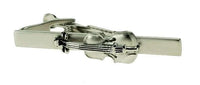 Violin Silver Tie Clip Tie Bars Clinks