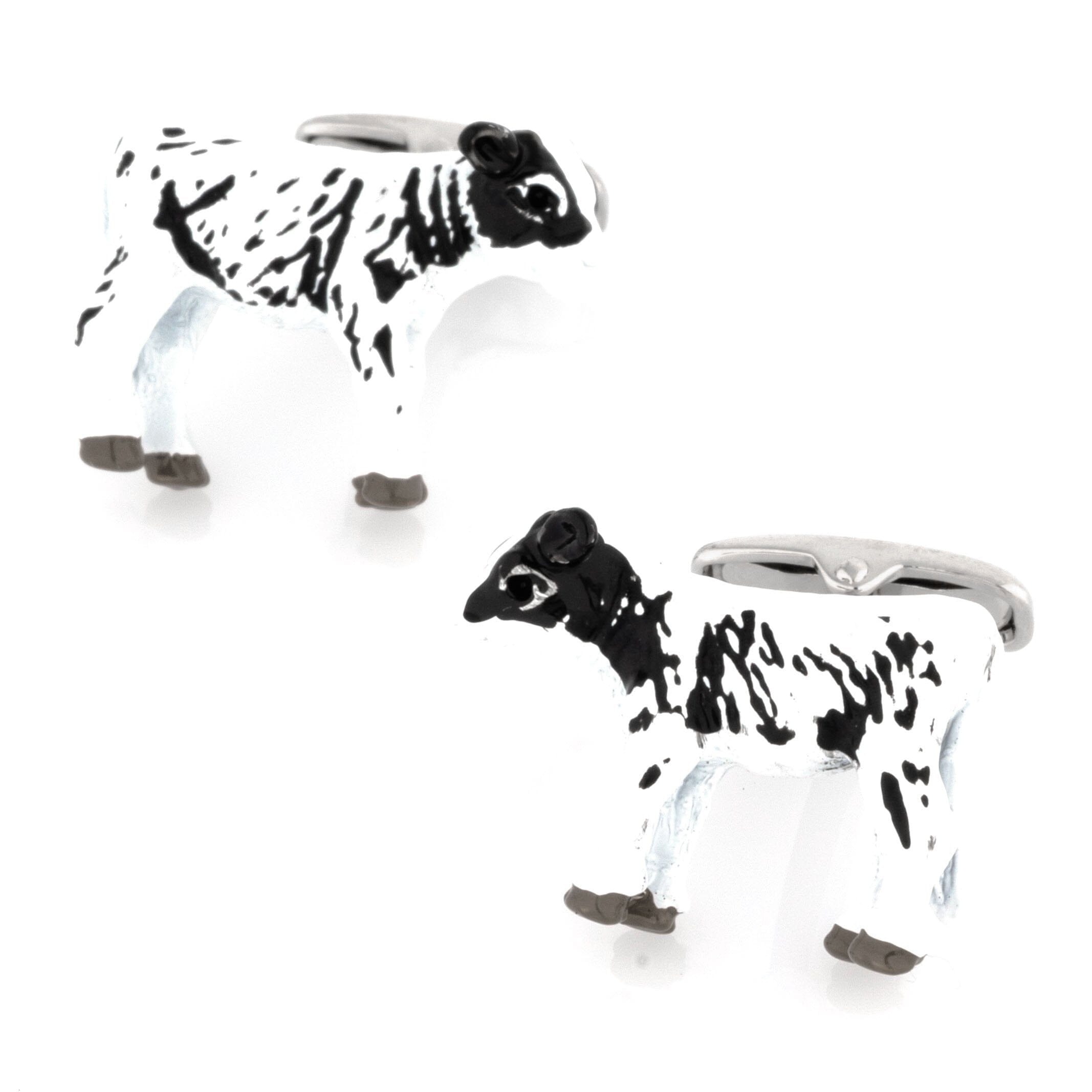 Black and White Cow Cufflinks 3D Novelty Cufflinks Clinks Australia 