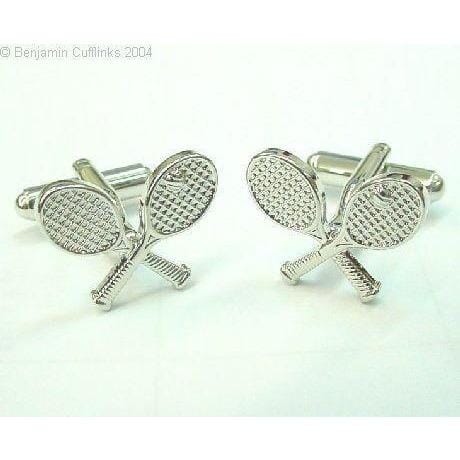 Crossed Tennis Racquet Cufflinks Novelty Cufflinks Clinks Australia Crossed Tennis Racquet Cufflinks 