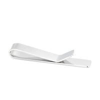 Shiny Silver Tie Bar Tie Clips Clinks
