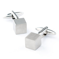 Silver Cube Cufflinks Classic & Modern Cufflinks Clinks Australia