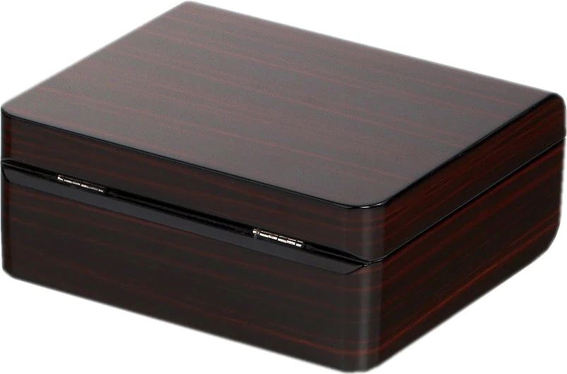 Ebony Wooden Watch Box for 6 Watches Watch Boxes Clinks 