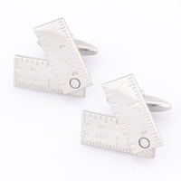 Flip Out Rulers Silver Cufflinks Novelty Cufflinks Clinks Australia Flip Out Rulers Silver Cufflinks