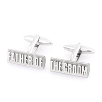 Father of the Groom Raised Lettering Wedding Cufflinks Wedding Cufflinks Clinks Australia