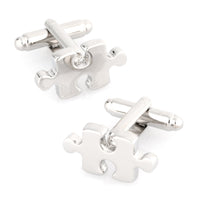 Silver "Puzzle" Jigsaw Cufflinks Novelty Cufflinks Clinks Australia Silver "Puzzle" Jigsaw Cufflinks