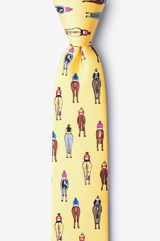 Bringing Up the Rear Yellow Skinny Tie Ties Clinks 