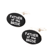 Father of the Bride Black Silver Wedding Cufflinks Wedding Cufflinks Clinks Australia