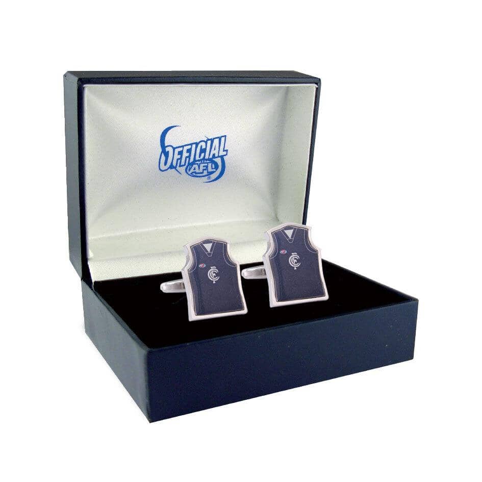 Carlton Blues Guernsey Cufflinks Novelty Cufflinks AFL Default 