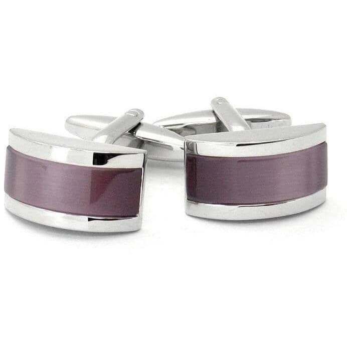 Twilight Purple Cateye Cufflinks Classic & Modern Cufflinks Clinks Australia Twilight Purple Cateye Cufflinks 