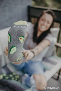 Avocado Green Mens Sock Socks Alynn